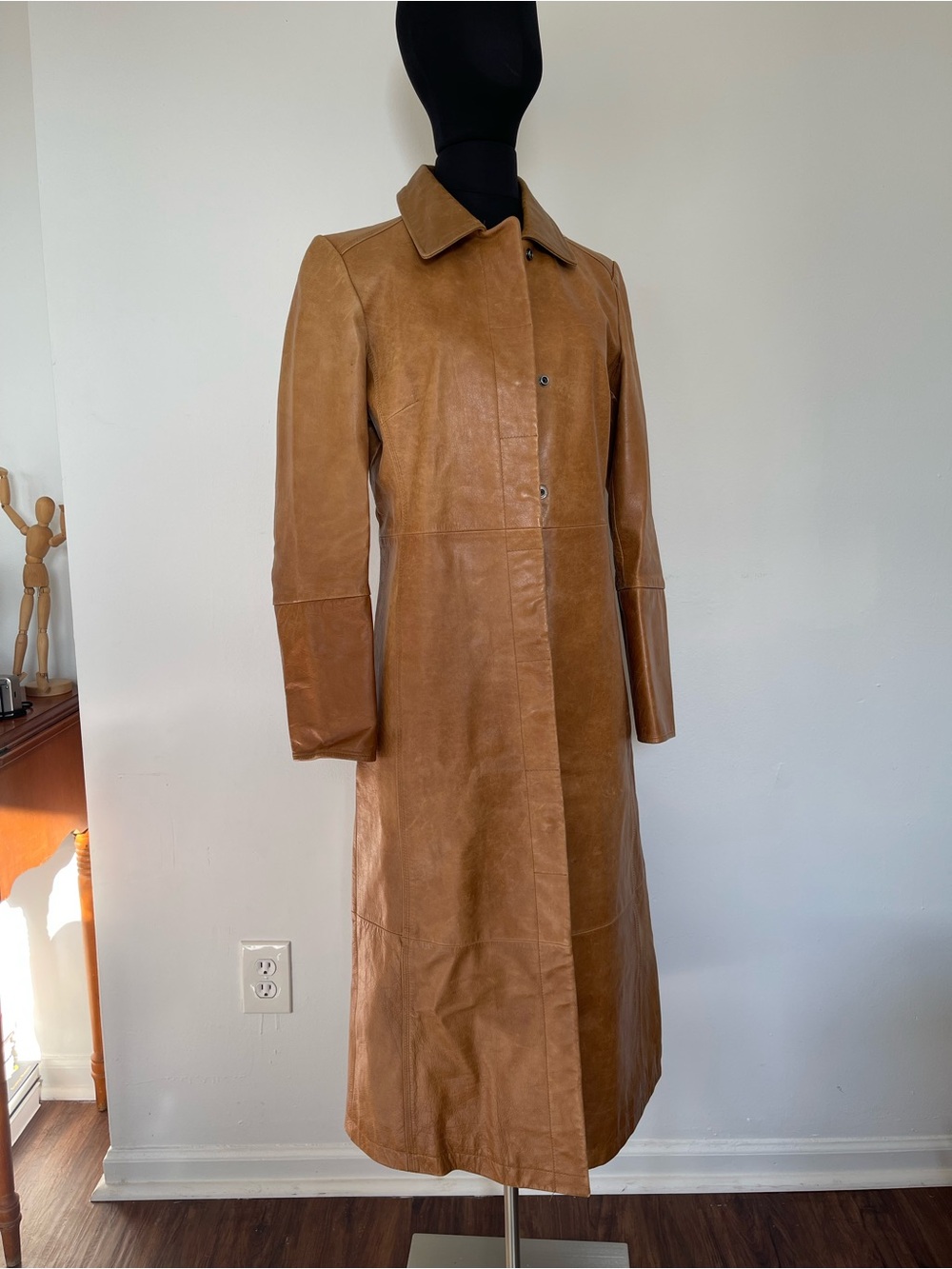 Vintage GAP Full Length Leather Jacket
